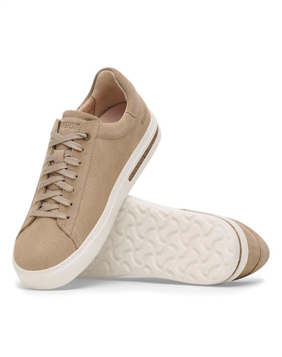 Bend Low Suede Leather Sneakers - Taupe